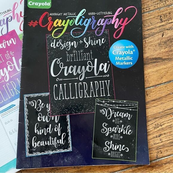 Crayola Calligraphy and Coloring Book Bundle - Picture 2 of 12